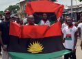 Biafra suporters on the match