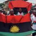 Biafra suporters on the match