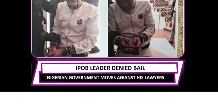 IPOB leader denied bail as Nigerian government moves to deny him legal representation
