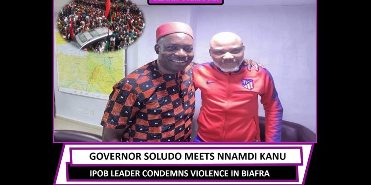 Mazi Nnamdi Kanu decries wanton killings in the South East in a meeting with Governor Soludo