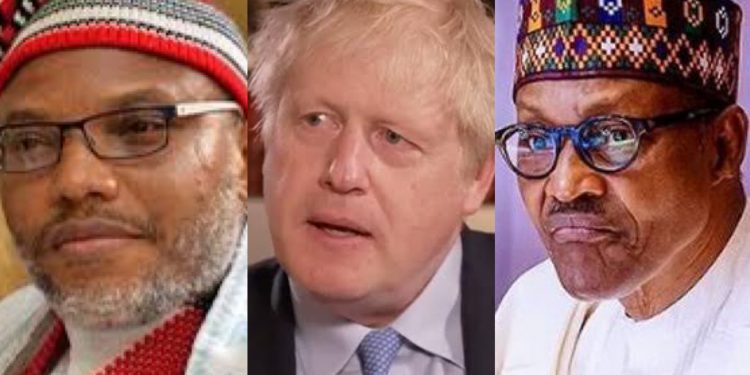 UK Prime Minister engages President Buhari on Nnamdi Kanu