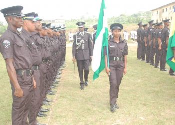 Nigerian police trains for peaceful elections