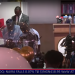 TINUBU`S HEALTH: APC candidate supported by an aide while climbing down the podium after a speech on Sunday