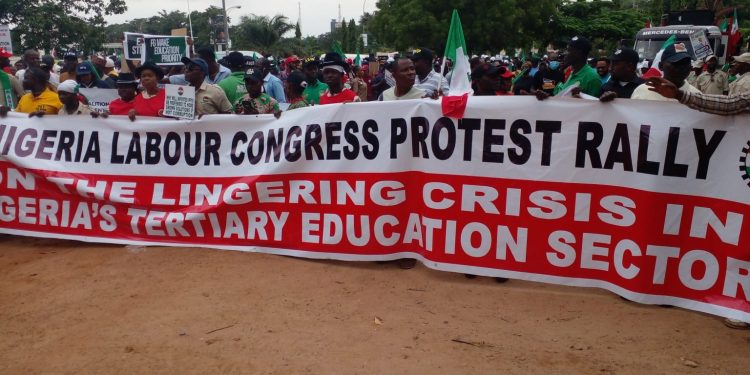 ASUU Strike: NLC registers grievances at River State government house.