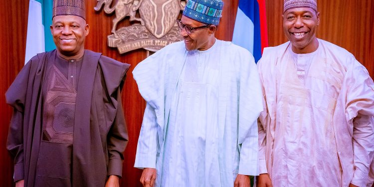 Shettima praises Gov Zulum for spurning “recurring” pressures from fellow governor to challenge him, as President Buhari endorses Muslim-Muslim ticket