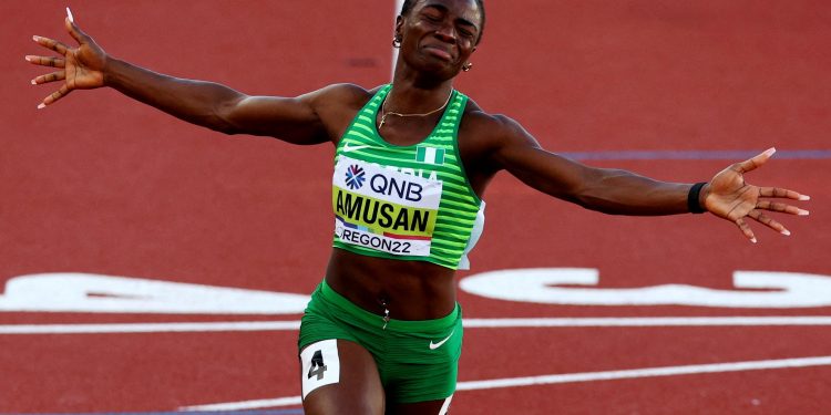 Nigeria`s Tobi Amusan sets world record in the United States