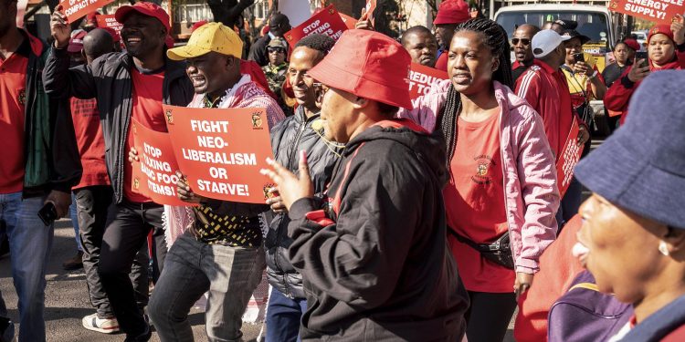 South Africans protest unemployment and inflation