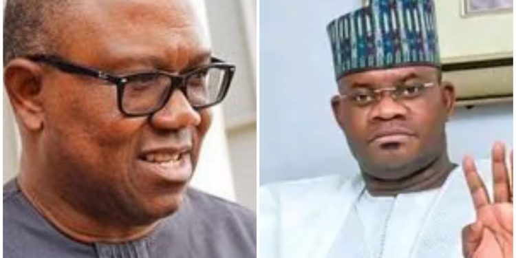 Yahaya Bello dismisses poll that puts Peter Obi in the lead, says online agitation not grassroots mobilisation.