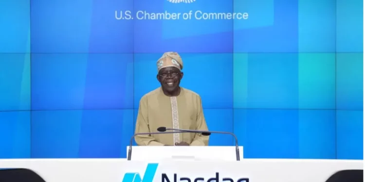 President Bola Tinubu at NASDAQ, United States