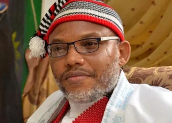 Nnamdi Kanu on native outfit