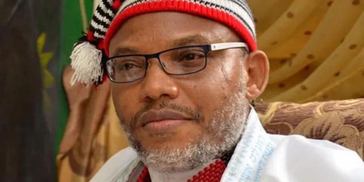 Nnamdi Kanu on native outfit