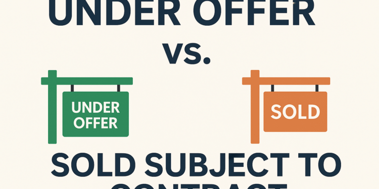 Under Offer vs. Sold Subject to Contract: What’s the Difference?